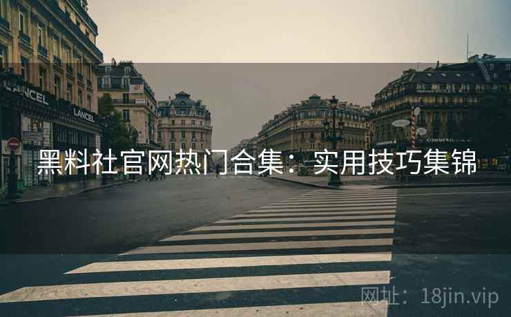 黑料社官网热门合集：实用技巧集锦