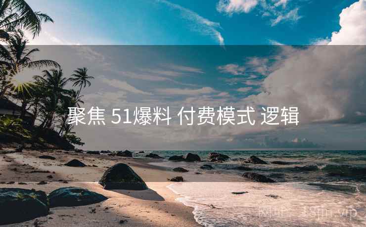 聚焦 51爆料 付费模式 逻辑