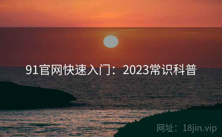 91官网快速入门：2023常识科普