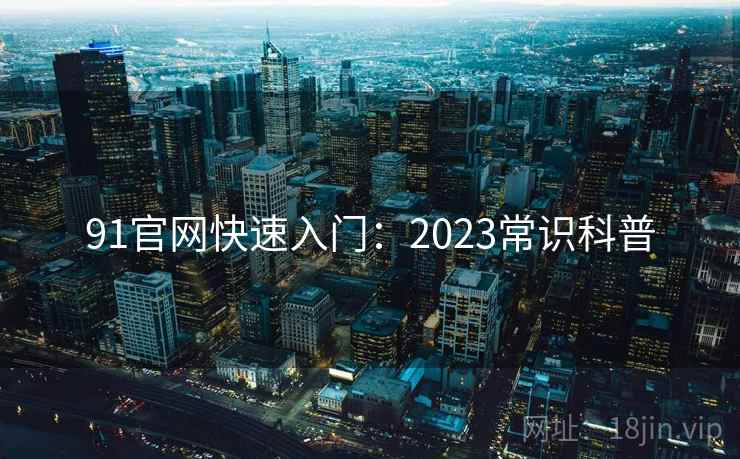 91官网快速入门：2023常识科普